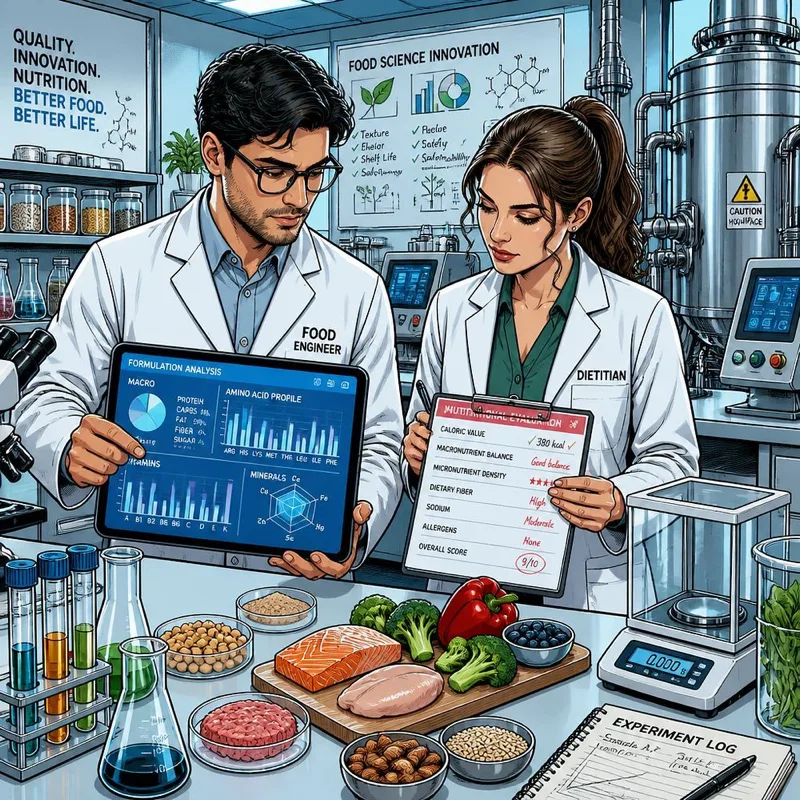 Laboratuvarda çalışan gıda profesyonelleri